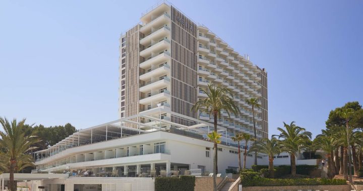 Panorâmica do hotel Meliá Antillas Calvià Beach na ilha de Maiorca