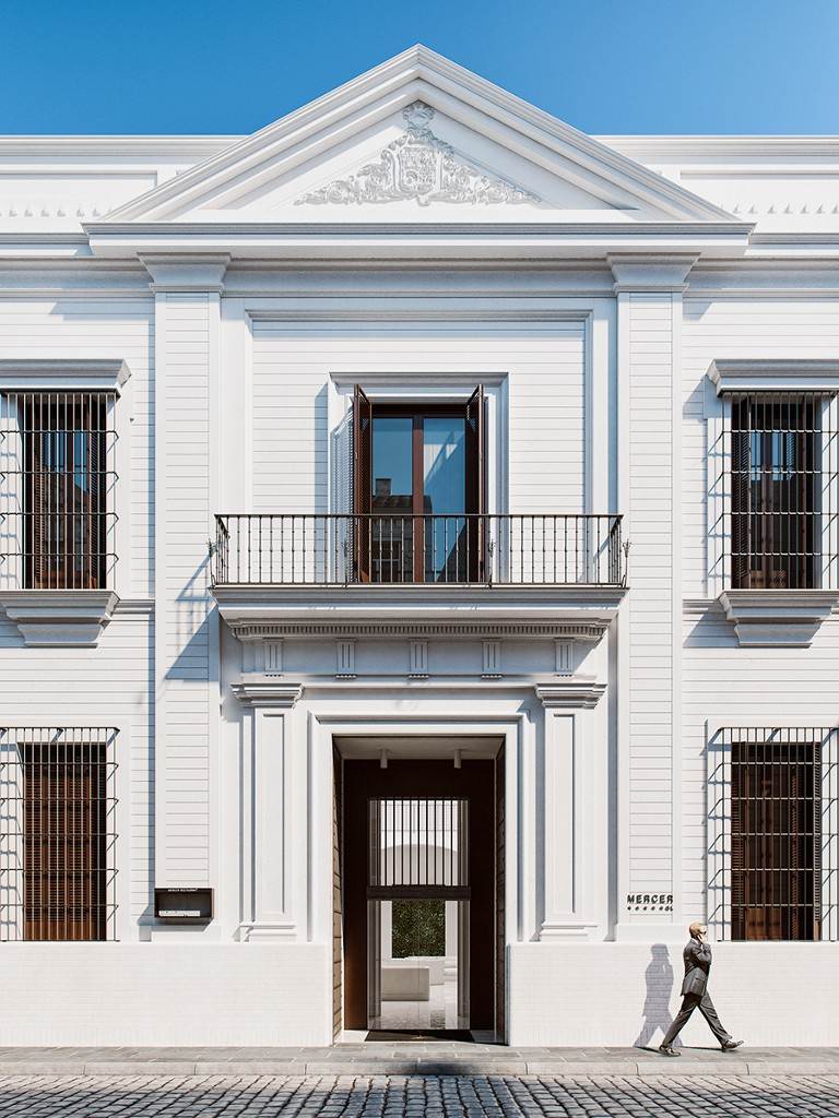 Fachada do hotel Mercer Sevilla em Sevilha (Espanha)
