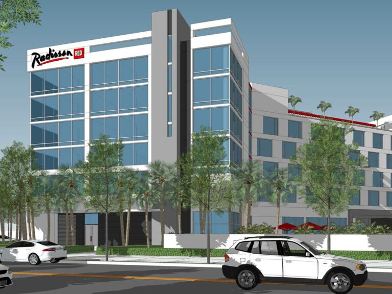 Futuro hotel Radisson Red Miami Aeroporto nos EUA