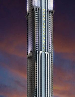 Edifício Marina 101 onde ficará o Hotel Hard Rock Dubai