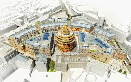 Maquete do futuro hotel W Edimburgo na Escócia