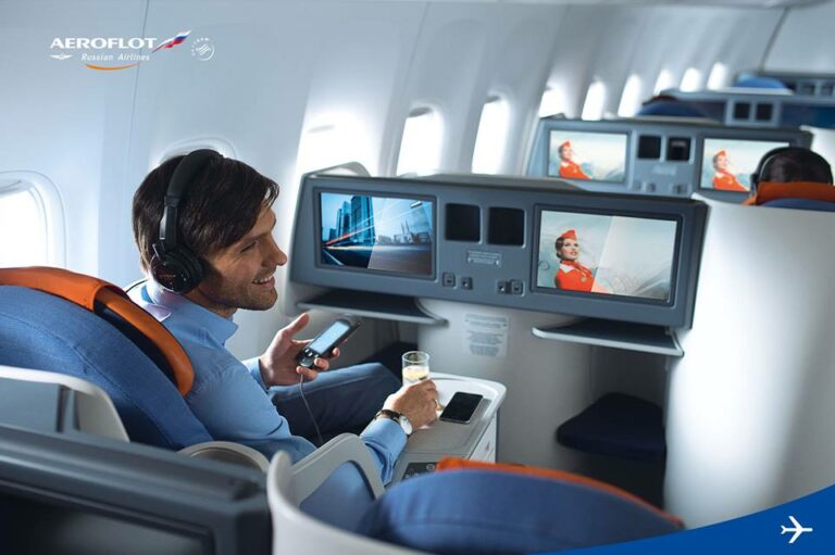 IFE - Sistema de Entretenimento a bordo dos aviões Aeroflot