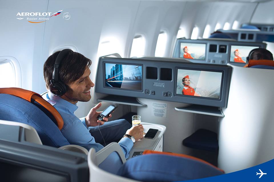 IFE - Sistema de Entretenimento a bordo dos aviões Aeroflot