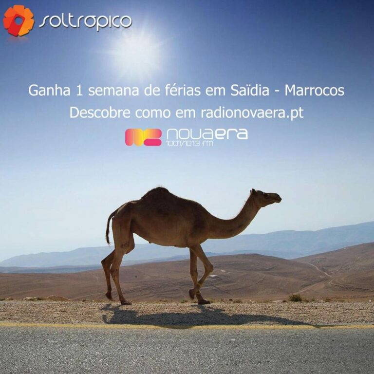 Concurso Rádio Nova Era e Soltrópico com viagem a Saidia