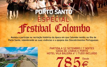 Viagem ao Festival Colombo em porto Santo com 7 dias de Férias por 785€