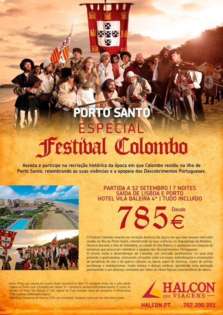 Viagem ao Festival Colombo em porto Santo com 7 dias de Férias por 785€