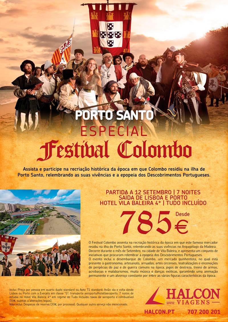 Viagem ao Festival Colombo em porto Santo com 7 dias de Férias por 785€