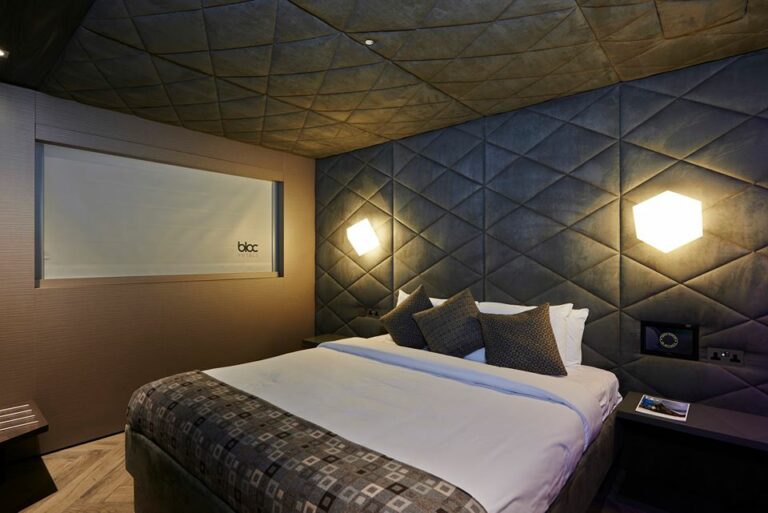 Quarto do BLOC Hotel Londres Gatwick