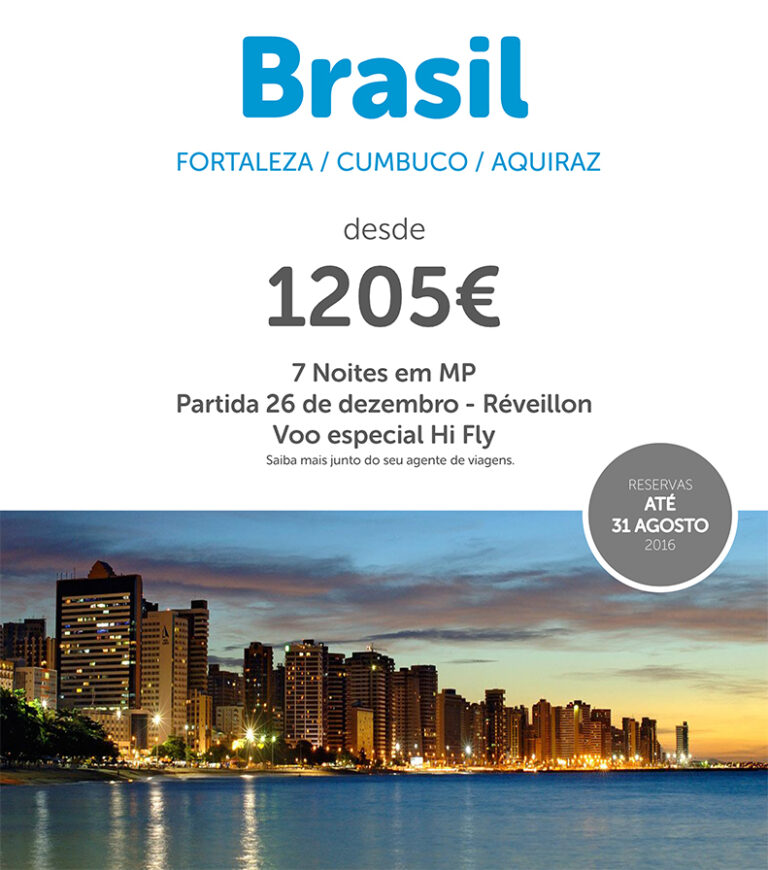 Viagens de Passagem de ano de 2016 para 2017 em Fortaleza, Cumbuco e Aquiraz
