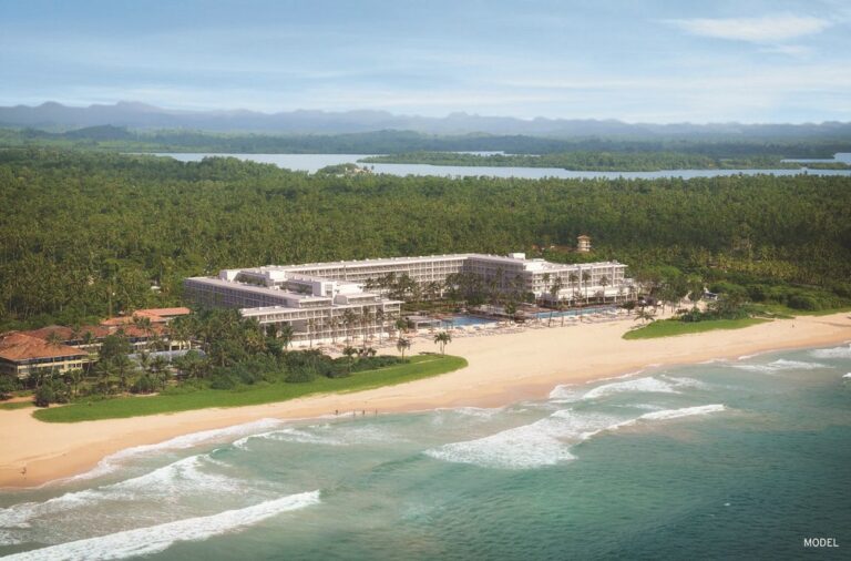 Vista superior do hotel Riu Sri-Lanka recem-inaugurado