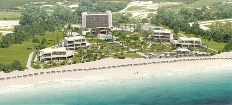 Modelo do hotel The Reef by Cuisinart em Anguilla nas Caraíbas