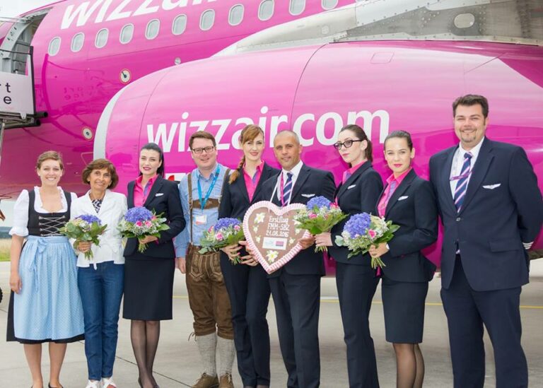 voo inaugural da low cost Wizz Air entre Sibiu e Munique