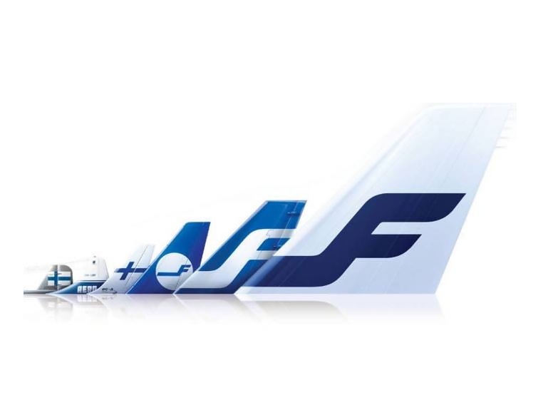 Caudas dos aviões Finnair ao longo dos últimos 98 anos