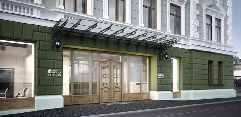 Entrada do hotel Indigo Cracóvia - Cidade Velha