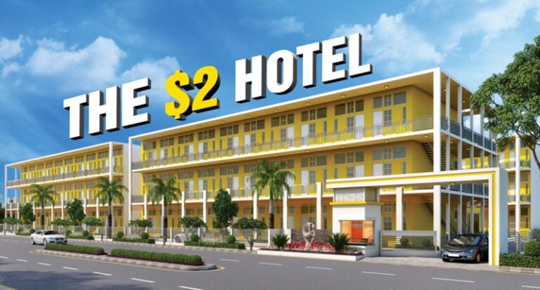 Desenho do futuro hotel Chototel que custa 2 dólares por dia