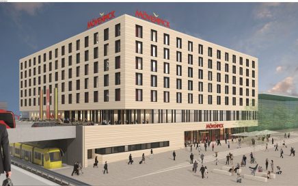 Projecto do novo hotel Movenpick no aeroporto de Estugarda para 2019