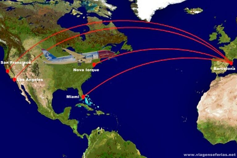 4 novas rotas da Low Cost Norwegian de Barcelona para Estados Unidos