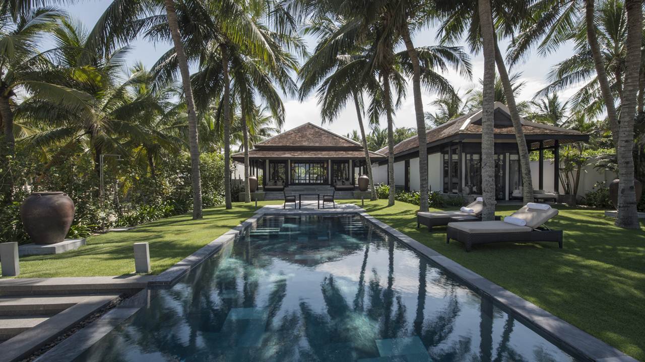 Uma das 3 Piscinas do Resort Four Season The Nam Hai Hoi An