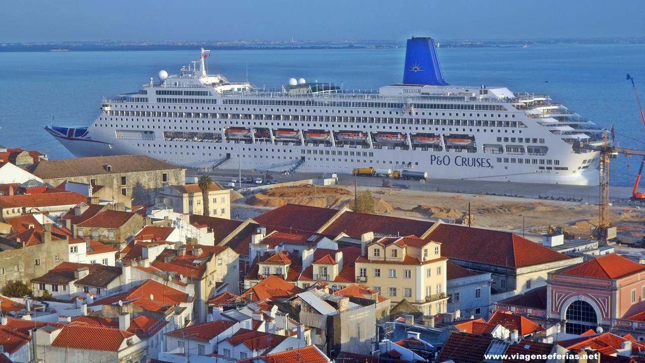 Navio de Cruzeiro P&O Cruises Oriana em Lisboa