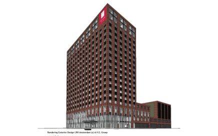 Projecto novo Leonardo Royal Hotel Amsterdão vai estar situado num edifício com 19 andares