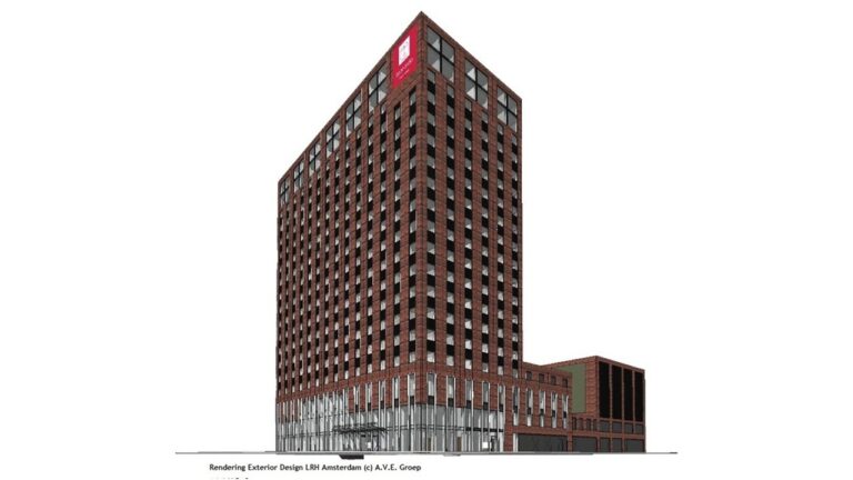 Projecto novo Leonardo Royal Hotel Amsterdão vai estar situado num edifício com 19 andares