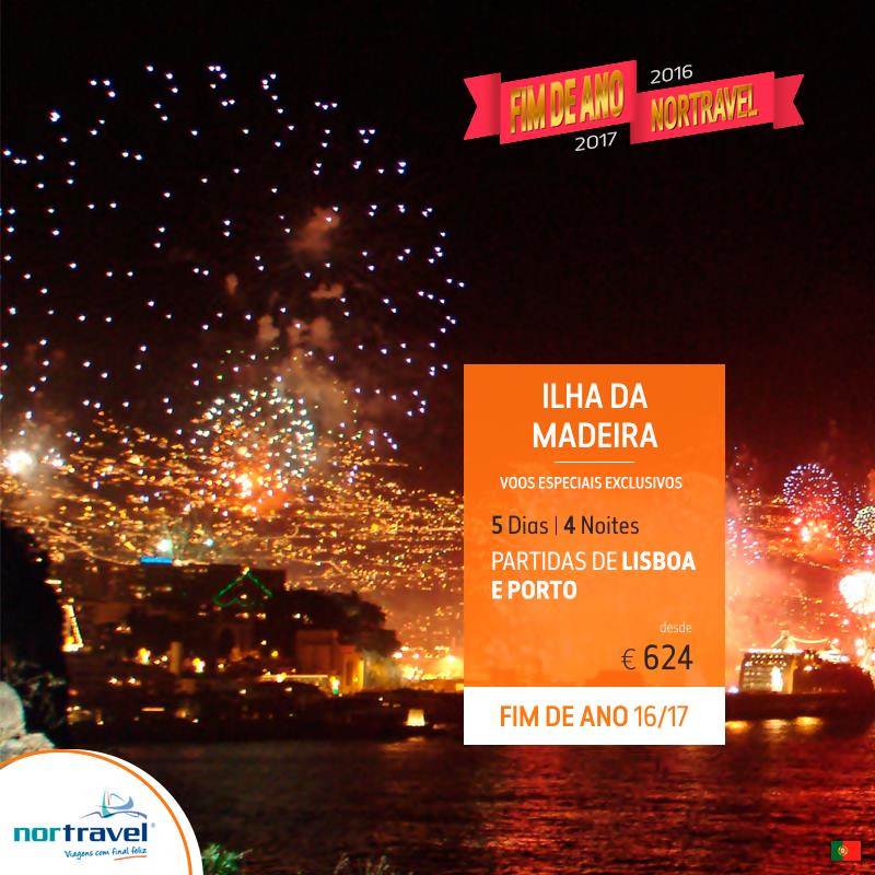 Programa de Fim de Ano na ilha da Madeira desde 624€ por pessoa