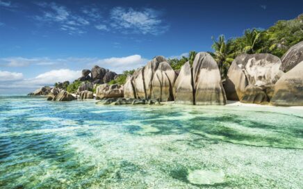 Praia Anse Sous d'Argent nas Seychelles
