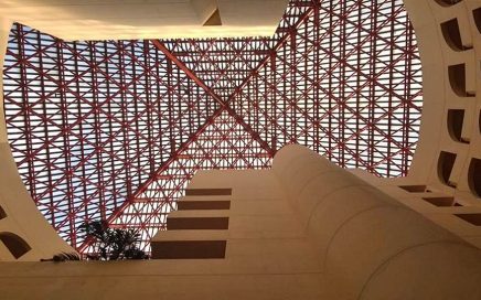 Telhado de vidro do hotel Radisson Blu Lyon em França