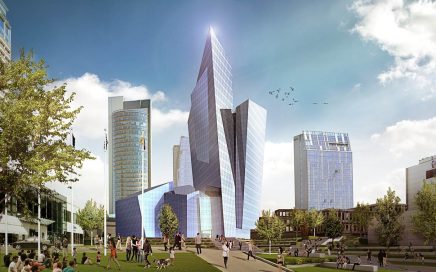 Rendering do hotel Radisson RED Vilnius que abre em 2020