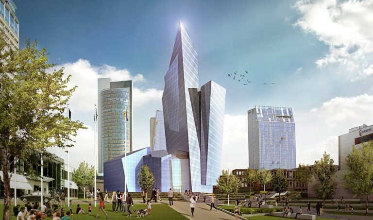 Rendering do hotel Radisson RED Vilnius que abre em 2020