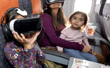 Realidade Virtual filme Pólio da Unicef a bordo do voo easyJet
