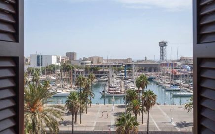 Vista da Soho House Barcelona sobre a marina