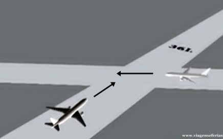 Diagrama do incidente em Xangai com 2 airbus da China Eastern