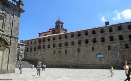Praza da Quintana em Santiago de Compostela na Galiza em Espanha