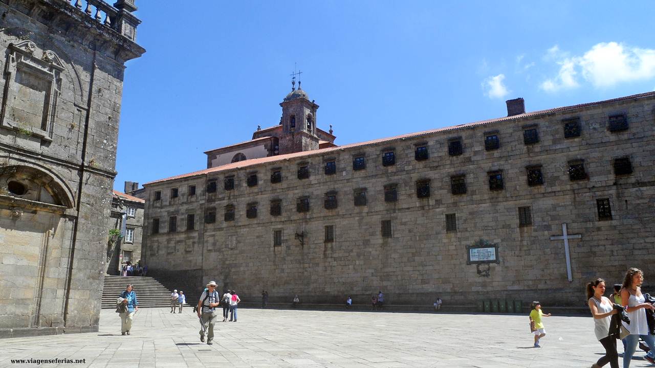 Praza da Quintana em Santiago de Compostela na Galiza em Espanha