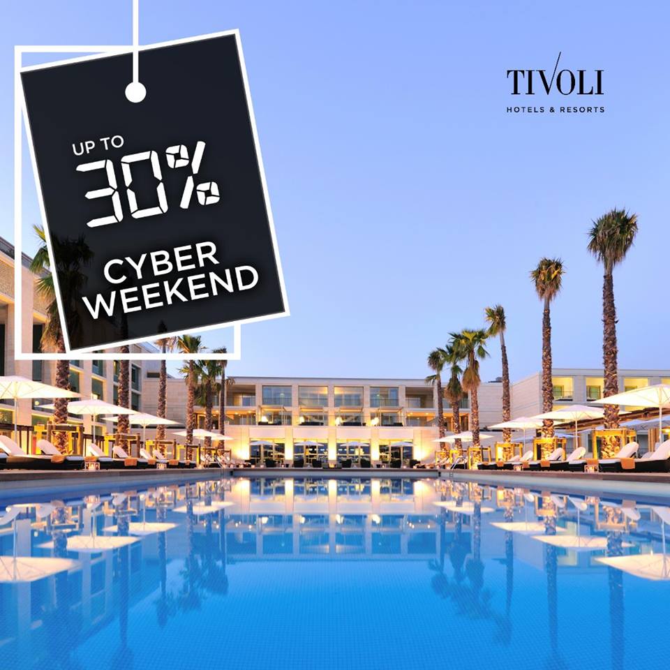 Cyber weekend dos hotéis Tivoli entre 25 e 28 de Novembro