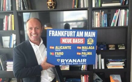 David O’Brien da Ryanair apresenta novos voos low-cost de Frankfurt para Faro