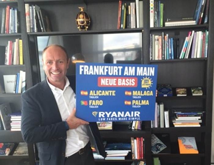 David O’Brien da Ryanair apresenta novos voos low-cost de Frankfurt para Faro