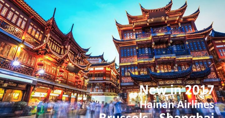 Bruxelas e Shangai passam a ter voos directos pela Companhia Hainan Airlines
