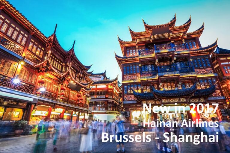 Bruxelas e Shangai passam a ter voos directos pela Companhia Hainan Airlines