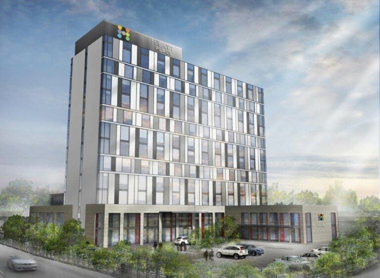 Modelo do hotel Hyatt Place London Heathrow Airport no Reino Unido