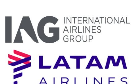 Logo da IAG e LATAM Airlines
