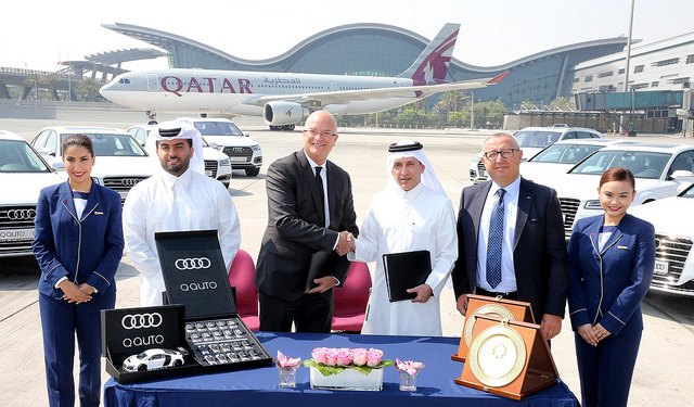 Acordo entre aeroporto do Qatar (Doha) e Audi para shuttles de luxo