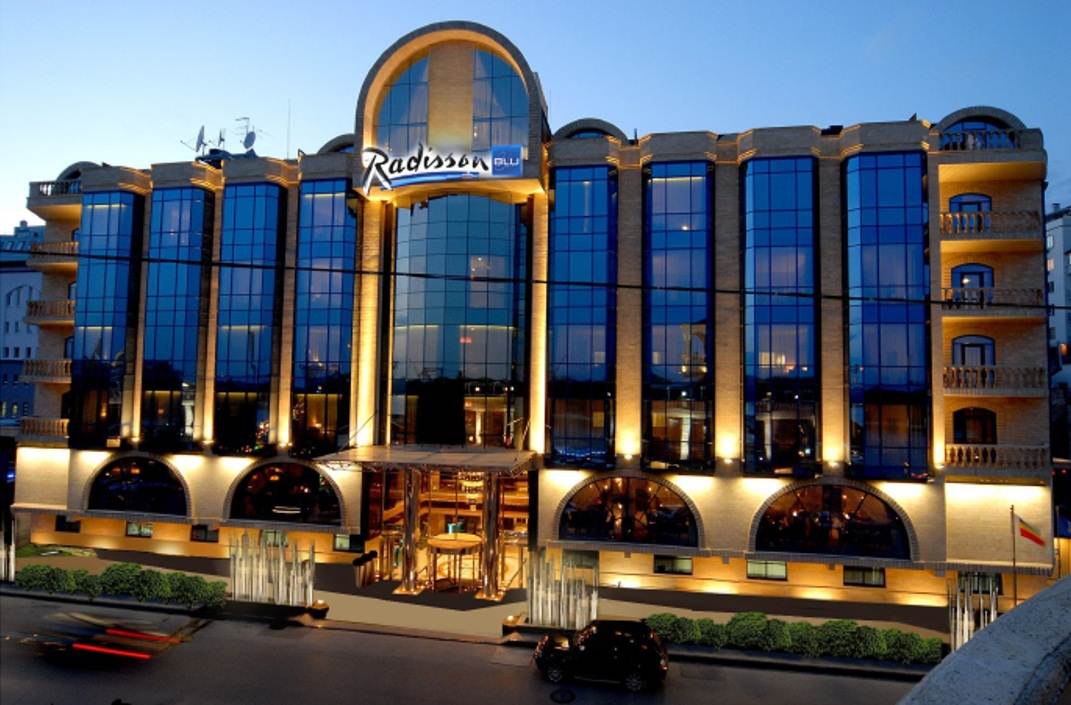 Fachada do hotel Radisson Blu em Rostov do Don na Rússia