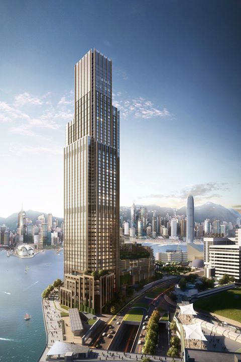 Edificio do hotel Rosewood Hong Kong que abrirá em 2018