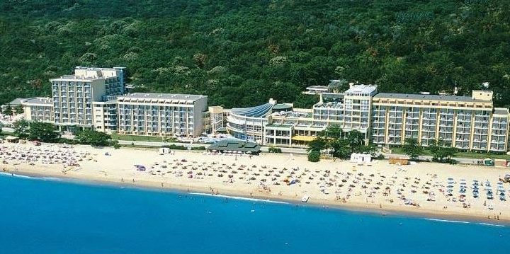 Vista aérea do hotel Sentido Golden Star da Thomas Cook na Bulgária