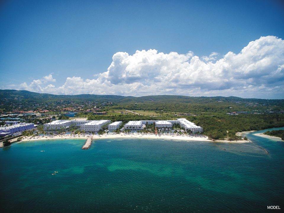 Vista aérea do hotel RIU Reggae em Montego Bay na Jamaica