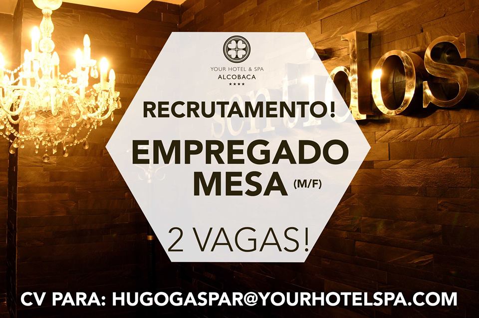 2 ofertas de emprego para o Your Hotel and Spa em Alcobaça Portugal