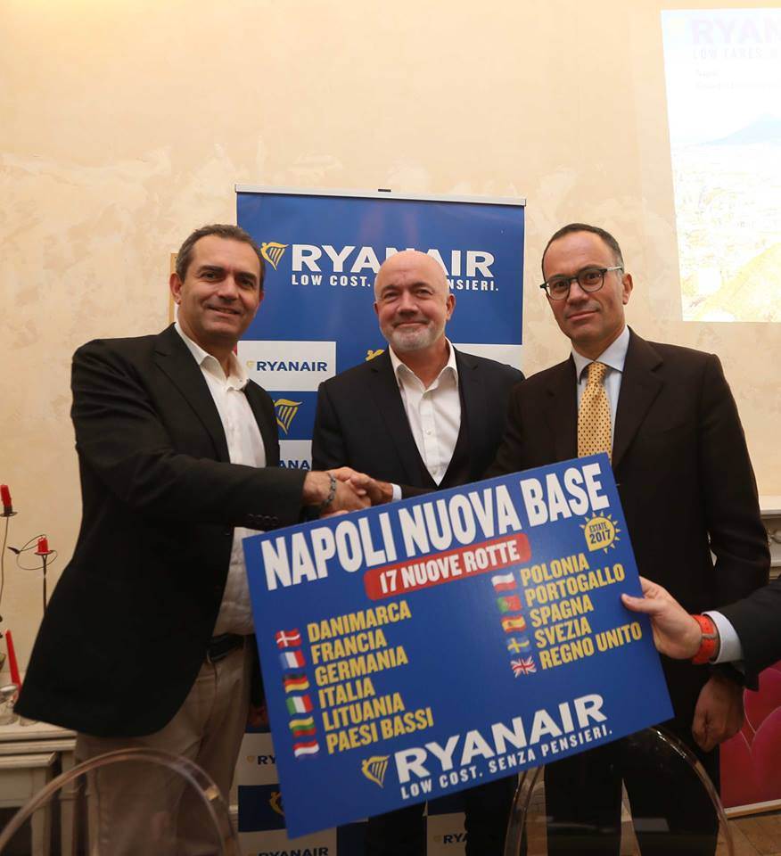 17 novas rotas da Ryanair desde Nápoles incluindo Lisboa