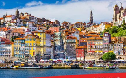 Vista da cidade do Porto na promoção à cidade da companhia Air Algérie